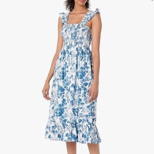 The Drop Women's Kimi Ruffled Shoulder Smocked Midi
Dress - NWT